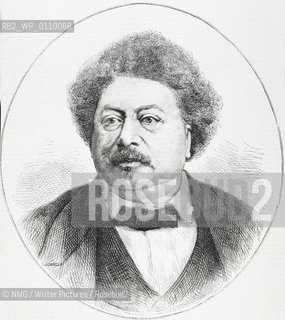 Alexandre Dumas, père, born Dumas Davy de la Pailleterie (July 24, 1802 – December 5, 1870).  French writer, best known for his numerous historical novels of high adventure Many of his novels, including The Count of Monte Cristo and the DArtagnan Romances, were serialized, and he also wrote plays, magazine articles, and was a prolific correspondent. His paternal grandmother was a black slave.Copyright©NMG/Writer Pictures/Rosebud2