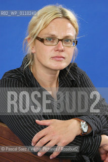 German writer Karen Duve at the Edinburgh International Book Festival...Copyright©Pascal Saez/Writer Pictures/Rosebud2