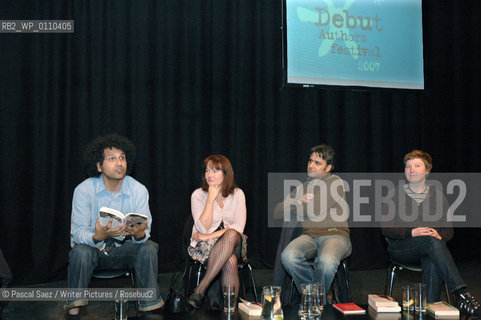 Edinburgh, UK - 9 June 2007 - From left to right Debut authors Sarfraz Manzoor,Libby Brooks,Daljit Nagra and Lynsey Hanley at the Debut Authors Festival 2007 held at the Traverse Theatre in Edinburgh...Copyright©Pascal Saez/Writer Pictures/Rosebud2