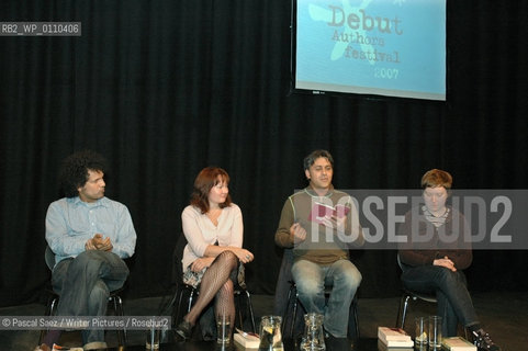 Edinburgh, UK - 9 June 2007 - From left to right Debut authors Sarfraz Manzoor,Libby Brooks,Daljit Nagra and Lynsey Hanley at the Debut Authors Festival 2007 held at the Traverse Theatre in Edinburgh...Copyright©Pascal Saez/Writer Pictures/Rosebud2