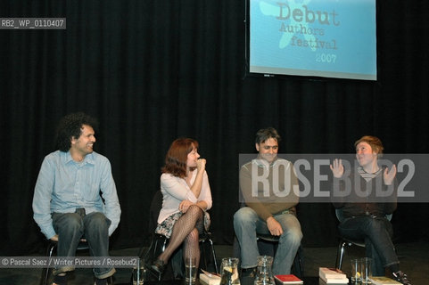Edinburgh, UK - 9 June 2007 - From left to right Debut authors Sarfraz Manzoor,Libby Brooks,Daljit Nagra and Lynsey Hanley at the Debut Authors Festival 2007 held at the Traverse Theatre in Edinburgh...Copyright©Pascal Saez/Writer Pictures/Rosebud2