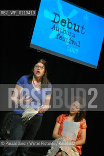 Edinburgh, UK - 9 June 2007 - From left to right Debut author Annie Freud and chair Faith Liddell at the Debut Authors Festival 2007 held at the Traverse Theatre in Edinburgh...Copyright©Pascal Saez/Writer Pictures/Rosebud2