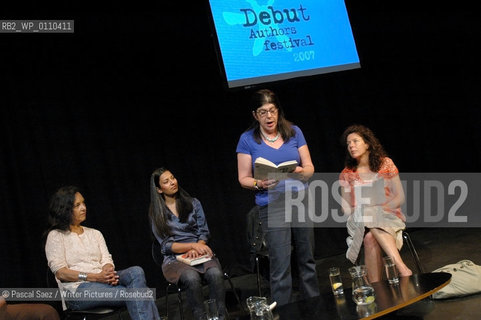 Edinburgh, UK - 9 June 2007 - From left to right Debut authors Julian West, Priya Basil, Annie Freud and chair Faith Liddell at the Debut Authors Festival 2007 held at the Traverse Theatre in Edinburgh...Copyright©Pascal Saez/Writer Pictures/Rosebud2