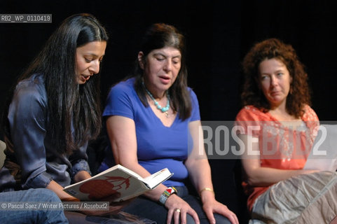 Edinburgh, UK - 9 June 2007 - From left to right Debut authors Priya Basil, Annie Freud and chair Faith Liddell at the Debut Authors Festival 2007 held at the Traverse Theatre in Edinburgh...Copyright©Pascal Saez/Writer Pictures/Rosebud2