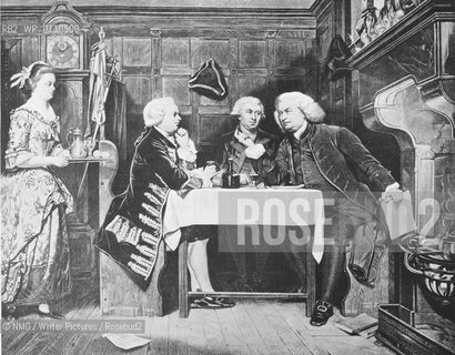 The Mitre Tavern showing Oliver Goldsmith, James Boswell and Sam Johnson..Copyright©NMG/Writer Pictures/Rosebud2