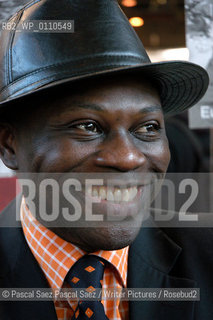 Writer Eugene Ebode at the Salon du Livre (Book Fair) in Paris, March 2006..Copyright©Pascal Saez.Pascal Saez/Writer Pictures/Rosebud2