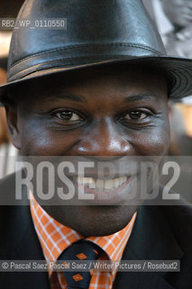 Writer Eugene Ebode at the Salon du Livre (Book Fair) in Paris, March 2006..Copyright©Pascal Saez.Pascal Saez/Writer Pictures/Rosebud2