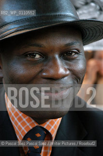 Writer Eugene Ebode at the Salon du Livre (Book Fair) in Paris, March 2006..Copyright©Pascal Saez.Pascal Saez/Writer Pictures/Rosebud2