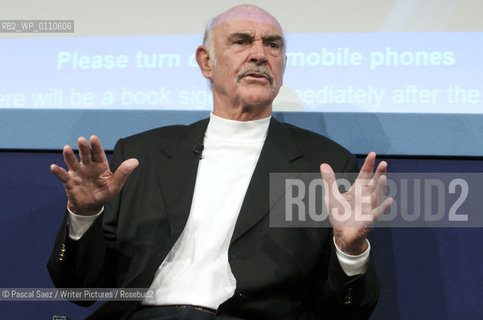 25 August 2008 - Edinburgh, UK - Scottish actor Sean Connery at the Edinburgh International Book Festival. He appeared with writer and friend Murray Grigor to present their new jointly written book: Being a Scot. August 25 was also Sean Connerys 78th birthday.....Copyright©Pascal Saez/Writer Pictures/Rosebud2