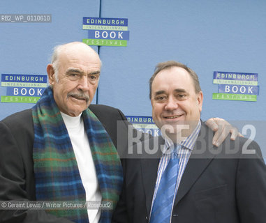 25 August 2008 - Edinburgh, UK - Scottish actor Sean Connery at the Edinburgh International Book Festival with First Minister Alex Salmond....Copyright©Geraint Lewis/Writer Pictures/Rosebud2