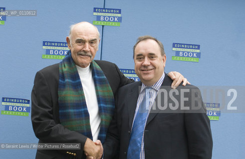 25 August 2008 - Edinburgh, UK - Scottish actor Sean Connery at the Edinburgh International Book Festival with First Minister Alex Salmond....Copyright©Geraint Lewis/Writer Pictures/Rosebud2