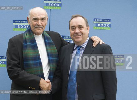 25 August 2008 - Edinburgh, UK - Scottish actor Sean Connery at the Edinburgh International Book Festival with First Minister Alex Salmond....Copyright©Geraint Lewis/Writer Pictures/Rosebud2
