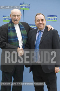 25 August 2008 - Edinburgh, UK - Scottish actor Sean Connery at the Edinburgh International Book Festival with First Minister Alex Salmond....Copyright©Geraint Lewis/Writer Pictures/Rosebud2
