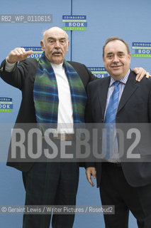 25 August 2008 - Edinburgh, UK - Scottish actor Sean Connery at the Edinburgh International Book Festival with First Minister Alex Salmond....Copyright©Geraint Lewis/Writer Pictures/Rosebud2