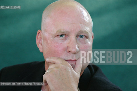 Swedish crime writer Ake Edwardson at the Edinburgh International Book Festival...Copyright©Pascal Saez/Writer Pictures/Rosebud2