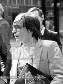 Harlan Ellison, American writer, at the Festival de lImaginaire, in Metz, France, May 28, 1984..©.Gilbert Gallerne/Writer Pictures/Rosebud2