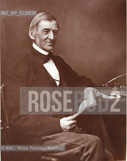 Ralph Waldo Emerson (1803-82).American poet and essayist..Copyright©NMG/Writer Pictures/Rosebud2