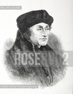 Erasmus (1446-1536) Dutch..Copyright©NMG/Writer Pictures/Rosebud2