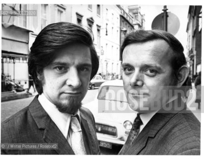 Scriptwriter John Esmonde (March 21, 1937 - August 10, 2008) with fellow scriptwriter and long term collaborator Bob Larbey. Together they created popular sitcoms like Please Sir! and The Good Life..Copyright©:/Writer Pictures/Rosebud2