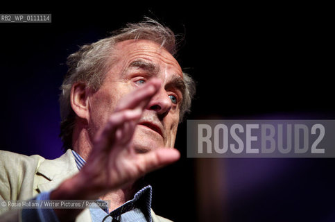 Harold Evans, legendary journalist, talks about his memoir, My Paper Chase, at Hay 2010..Copyright©Rosie Hallam/Writer Pictures/Rosebud2