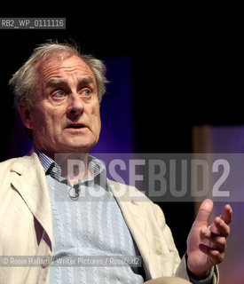 Harold Evans, legendary journalist, talks about his memoir, My Paper Chase, at Hay 2010..Copyright©Rosie Hallam/Writer Pictures/Rosebud2