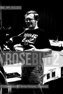 Ramsey Campbell, World fantasy convention, London, UK, 1988..copyright©Gilbert Gallerne/Writer Pictures/Rosebud2
