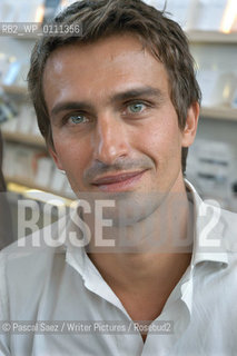 Writer Nicolas Fargues at the Salon du Livre (Book Fair) in Paris, March 2006....Copyright©Pascal Saez/Writer Pictures/Rosebud2