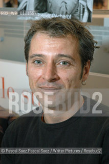 Writer Caryl Ferey at the Salon du Livre (Book Fair) in Paris, March 2006..Copyright©Pascal Saez.Pascal Saez/Writer Pictures/Rosebud2