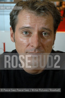 Writer Caryl Ferey at the Salon du Livre (Book Fair) in Paris, March 2006..Copyright©Pascal Saez.Pascal Saez/Writer Pictures/Rosebud2
