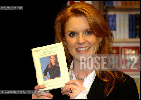 Sarah Ferguson Duchess of York January 06, 2003 attends the book signing of her new book What I know now, Simple Lessons learned the Hard Way at Barnes and Noble on Fifth Avenue in Manhattan, New York. .copyright©Dan Callister/Writer Pictures/Rosebud2