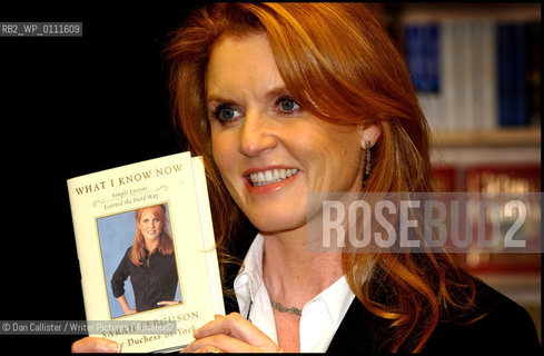 Sarah Ferguson Duchess of York January 06, 2003 attends the book signing of her new book What I know now, Simple Lessons learned the Hard Way at Barnes and Noble on Fifth Avenue in Manhattan, New York. .copyright©Dan Callister/Writer Pictures/Rosebud2