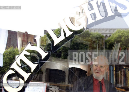 Lawrence Ferlinghetti speaks to reporters and writers during the National Book Awards announcements at the City Lights Bookstore in San Francisco Wednesday October 11, 2006...Copyright©Randi Lynn Beach/Writer Pictures/Rosebud2