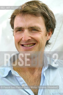 British writer William Fiennes, author of The Snow Geese, at the Edinburgh International Book Festival 2004..Copyright©Pascal Saez.Pascal Saez/Writer Pictures/Rosebud2