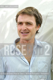 British writer William Fiennes, author of The Snow Geese, at the Edinburgh International Book Festival 2004..Copyright©Pascal Saez.Pascal Saez/Writer Pictures/Rosebud2