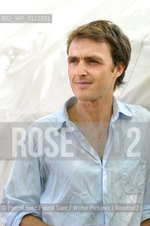 British writer William Fiennes, author of The Snow Geese, at the Edinburgh International Book Festival 2004..Copyright©Pascal Saez.Pascal Saez/Writer Pictures/Rosebud2