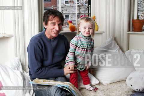 Nick Flynn and his daughter Maeve (aged 2) at home in Brooklyn, New York, USA.  ..copyright©Dan Callister/Writer Pictures/Rosebud2