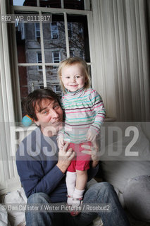 Nick Flynn and his daughter Maeve (aged 2) at home in Brooklyn, New York, USA.  ..copyright©Dan Callister/Writer Pictures/Rosebud2