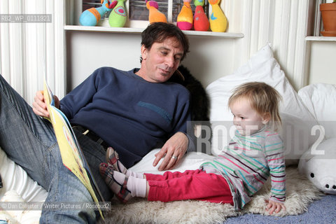 Nick Flynn and his daughter Maeve (aged 2) at home in Brooklyn, New York, USA.  ..copyright©Dan Callister/Writer Pictures/Rosebud2