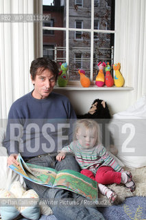 Nick Flynn and his daughter Maeve (aged 2) at home in Brooklyn, New York, USA.  ..copyright©Dan Callister/Writer Pictures/Rosebud2