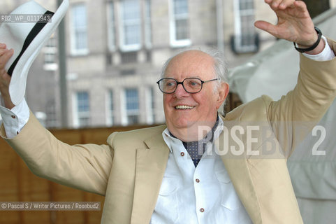 15 August 2005-Edinburgh, UK- Italian writer and playwright Dario Fo, winner of the Nobel Prize for Literature .Hes the creator of political satires such as accidental death of an anarchist and  Cant pay? Wont pay!.At the Edinburgh International Book Festival..Copyright©Pascal S/Writer Pictures/Rosebud2