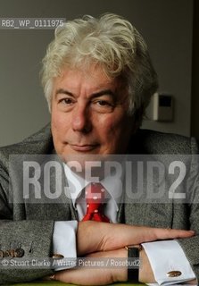 Ken Follett, British author of thrillers and historical novels, at the offices of Macmillan Publishing, London, on September 16th, 2010...Copyright©Stuart Clarke/Writer Pictures/Rosebud2