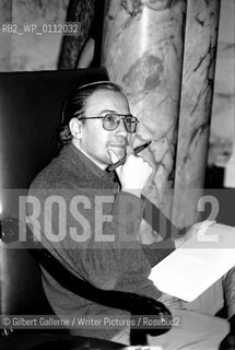 John M. Ford, American science-fiction writer, at Fantasycon XI in Birmingham, UK, on October 30, 1986. ..©Gilbert Gallerne/Writer Pictures/Rosebud2