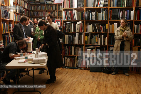 NEW YORK, NY - JAN 11, 2006:  Essayist David Foster Wallace at The Strand bookstore in Manhattan, New York, on Wednesday, January 11, 2006.  Wallace read from and signed his book, Consider the Lobster.  ..Copyright©Suzy Allman/Writer Pictures/Rosebud2