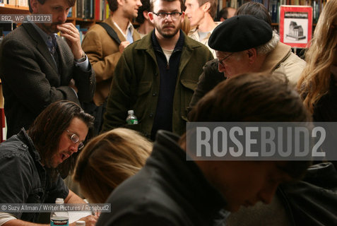 NEW YORK, NY - JAN 11, 2006:  Essayist David Foster Wallace at The Strand bookstore in Manhattan, New York, on Wednesday, January 11, 2006.  Wallace read from and signed his book, Consider the Lobster.  ....Copyright©Suzy Allman/Writer Pictures/Rosebud2