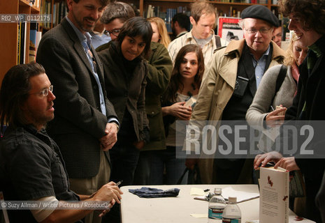 NEW YORK, NY - JAN 11, 2006:  Essayist David Foster Wallace at The Strand bookstore in Manhattan, New York, on Wednesday, January 11, 2006.  Wallace read from and signed his book, Consider the Lobster.  ....Copyright©Suzy Allman/Writer Pictures/Rosebud2