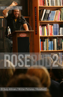 NEW YORK, NY - JAN 11, 2006:  Essayist David Foster Wallace at The Strand bookstore in Manhattan, New York, on Wednesday, January 11, 2006.  Wallace read from and signed his book, Consider the Lobster.  ....Copyright©Suzy Allman/Writer Pictures/Rosebud2