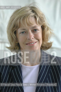 British writer and historian Flora Fraser, author of Princesses at the Edinburgh International Book Festival 2005..Copyright©Pascal Saez.Pascal Saez/Writer Pictures/Rosebud2