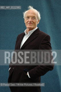 Writer Michael Frayn at the Edinburgh International Book Festival 2007. ..Copyright©Pascal Saez/Writer Pictures/Rosebud2