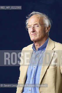 Michael Frayn, English playwright and author, at the Edinburgh International Book Festival, August 29, 2010..©.Geraint Lewis/Writer Pictures/Rosebud2