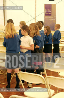 Events at the Borders Book Festival 2007, held in Melrose in the Scottish Borders...Childrens Author Vivian French inside the Festival Marquee..Copyright©Alex Hewitt/Writer Pictures/Rosebud2